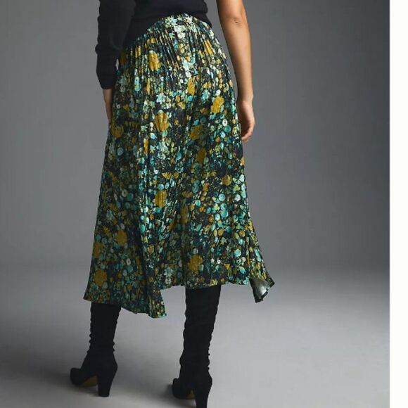 Maeve Layered Floral Midi Skirt New With Tags - Picture 10 of 10
